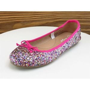 Cat & Jack Sz 2 Shoes Girls Youth Ballet‎ Multicolor Synthetic Slip On